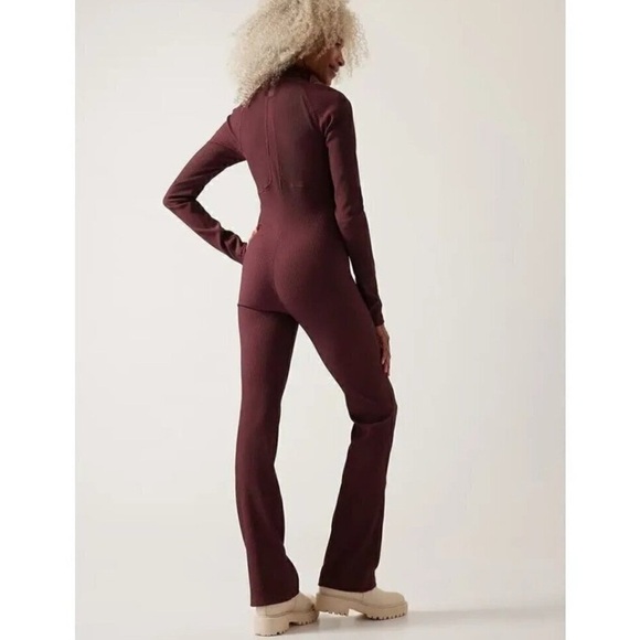 Athleta x Alicia Keys Maroon Red Goddess Bodysuit - Picture 4 of 15